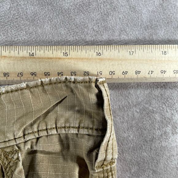 Carhartt Logo Patch Tan Relaxes Fit Cargo Workwear Pants - Picture 7 of 7